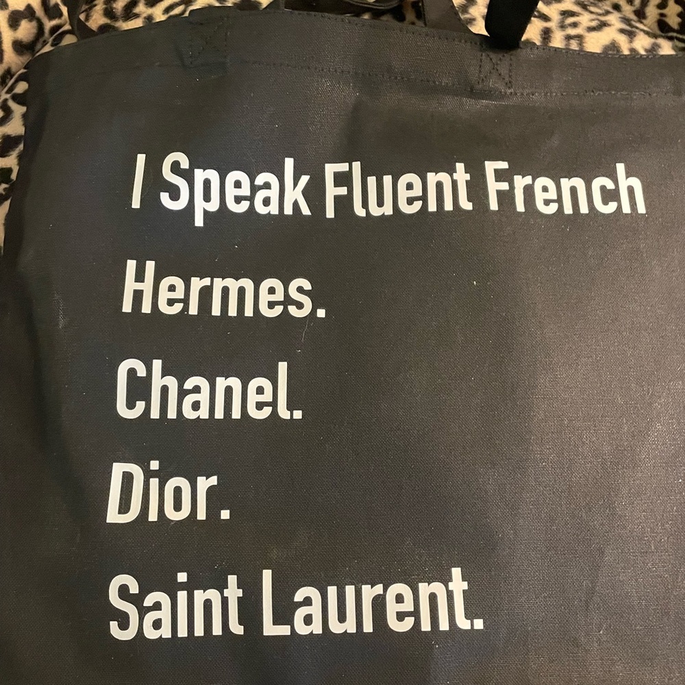I Speak Fluent French Tote Bag - Picture 2 of 6